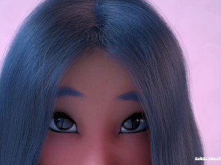 Lucy - New model introduction (Short Looping posing and Giantess Mouth tease)