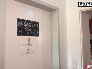 Luna TrueLove &amp; Lilly Bella Found The Perfect Cocks For Their Pussies - HORNY HOSTEL