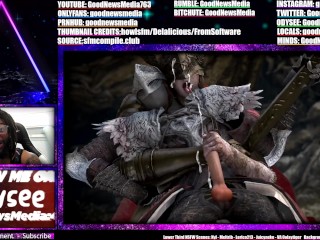 MALENIA STROKES THE FUCK OUT OF A TARNISHED COCK SO HARD, HE EXPLODED THICK CUM RUNES ON HER FACE