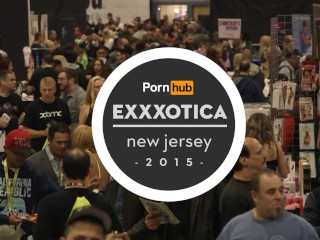 Megan Rain &amp; Tia Kai at eXXXotica 2015 with Pornhub Aria PornhubTV