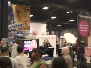 Mia Malkova &amp; Kendra Sunderland at eXXXotica 2015 with Pornhub Aria