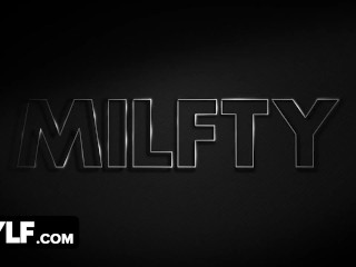Milfty - Big Titted Milf Lifts Her Skirt And Bounces Her Fit Booty On Lucky Stud To Close The Deal