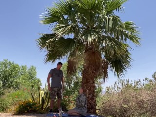 Military Girl Fucked Outside by Sergeant Jamie Stone