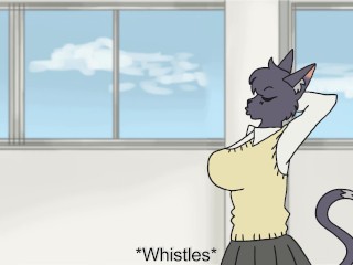 Milky Kitty and Puppy Dog (Furry Hentai Animation)