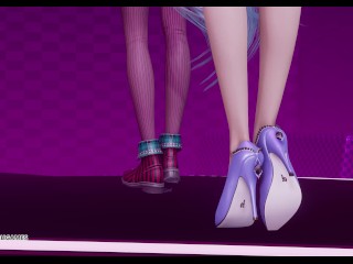 [MMD] TAHITI - Phone Number Kpop Naked Dance Ahri Akali Kaisa Evelynn Seraphine KDA 4K 60FPS