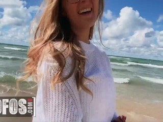 Mofos - Amateur Molly Pills gives POV foojob, blowjob and bounces on cock