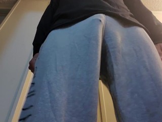 Morning piss desperation got me so worked up I had to cum