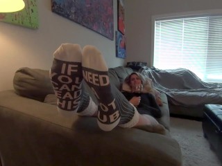 My Horny Step Son Worship's &amp; Rubs my Pretty Pink Soles! (Full Video) 1080p HD
