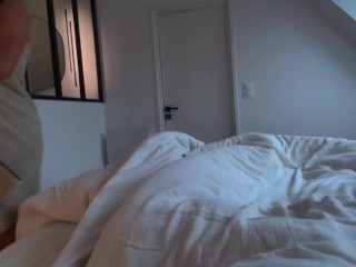 My Lover fucks me hard and gives me a massive cumshot before leaving for work- BabyBeer