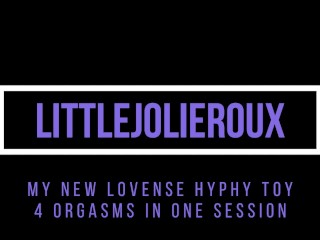 My New Lovense Hyphy toy made me 4 Orgasms in one Session