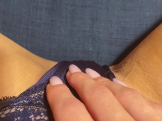 My pussy made the panties sticky dirty and smelly! Lot of pussy juicy Discharge 