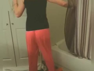 My step mom looks yummy in morning before shower 