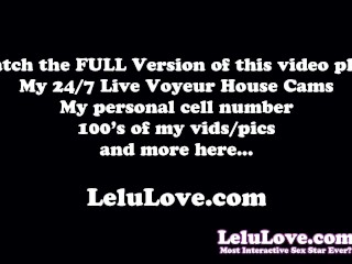 Naked babe with hair to her ass shakes it and puts it up and down with hairplay JOI - Lelu Love