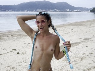 Naked slut Habibi naked on the beach (Phuket-Thailand) / Habibi ponovo gola na plazi (Puket-Tajland)