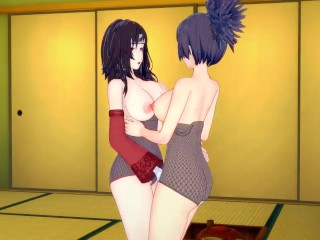 [Naruto]Kurenai x Anko(3d hentai)