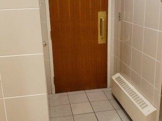 Naughty Girl Sneaks Into Mens Urinal