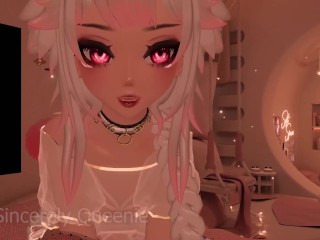 Neko Girlfriend Makes You  but ALSO TO HORNY - VTUBER ASMR EROTIC ROLEPLAY EAR LICKS EAR MOANS
