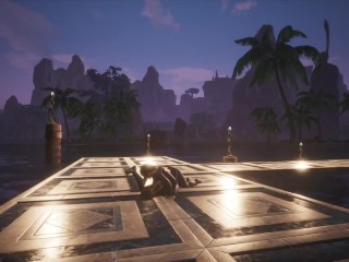 Night sex with a concubine Video Game sex Conan Sexiles