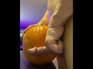 NPC Classic Physique Bodybuilder Johny Thunder fucks a pumpkin