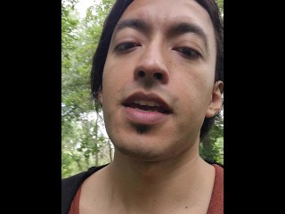 Nude walk, talk and jerk 