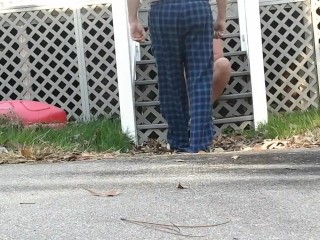 Oudoor fuck and creampie with sexy wife...