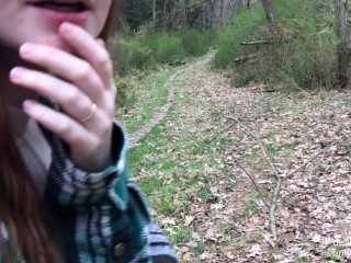 Outdoor Public Fuck Til He Cums In My Mouth
