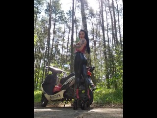 Outdor public hard fuck for Beauty latex ass Katrix 