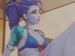 Overwatch - Widowmaker Threesome Anal Creampie Squirt 3d Hentai - by RashNemain