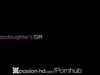 PASSION-HD Step Daughter Gives Step Dad Gift For Fathers Day