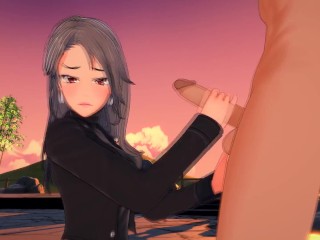 Persona - Sex with Sae Niijima - Hentai