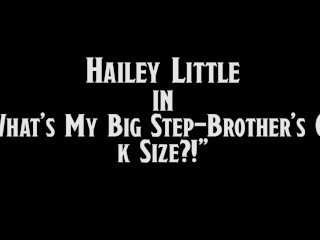 Petite Teen Step Sister Can't Stop Thinking About Her Brother's Huge Cock