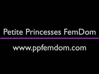 Pigtailed Domme In Skirt Orders Her Kitty Subby Girl to Sniff Her Dirty Panties