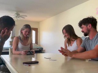 Playing cards with our close friends ends up in WIFE SWAPPING - Sammm Next Door  &amp; Stella Sedona