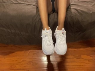 Please, CUM all over my Body! -  SOCKJOB w/ Dirty ADIDAS Ankle Socks