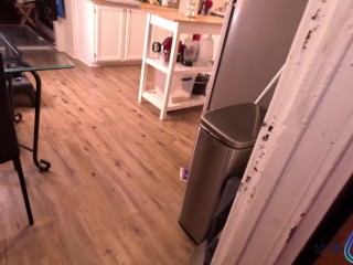 Plumber Fixes Squirt Slut Mae Rainz's "Leaky Pipes" With His Huge Cock