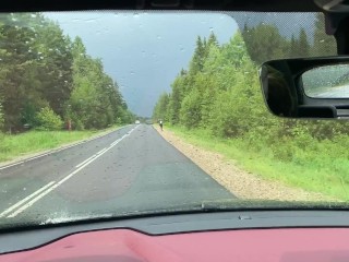 ПОДВЁЗ НЕЗНАКОМКУ, ТРАХНУЛ И ОБКОНЧАЛ ЛИЦО