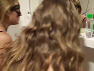 Polyamory video #29 Two Girlfriends are trying First Time Lesbian Sex