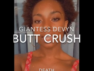 POV Ebony Giantess Shrinks &amp; Crushes you With her Butt!