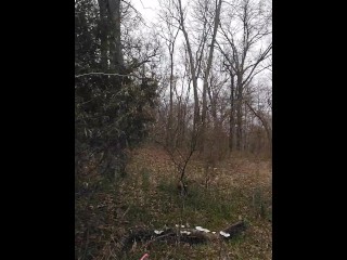 POV GF Gagging Sloppy Deepthroat Training Facefuck in Middle of the Forrest Ends w Mouth FULL of CUM