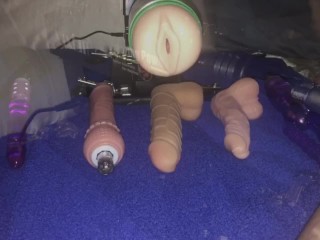 POV of My First time ever using my new HISMITH Fuck Machine, loud moaning &amp; intense Cumming at end. 