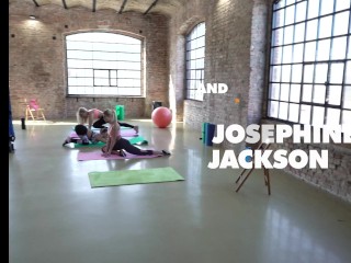 POV - Personal training with cock sluts Cherry Kiss, Diane Chrystall and Josephine Jackson