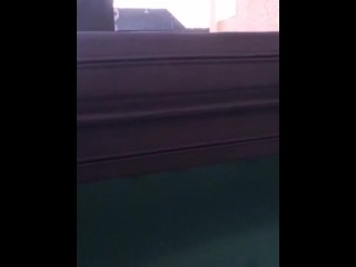 POV Risky Jerk off session outside in the backyard hot tub, cumming under water is so cool to watch 
