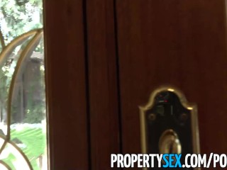 PropertySex - Hot French teacher fucks homeowner