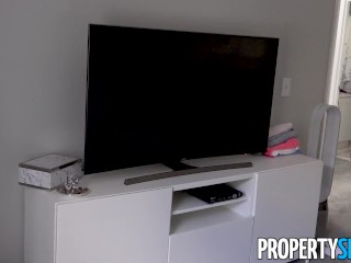 PropertySex - Petite free spirit creampied by her roommate