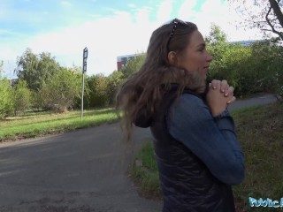 Public Agent Sexy party babe fucked by the lake by stranger