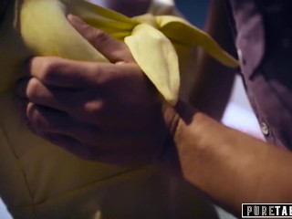 PURE TABOO Athena Faris Double-Creampied by Boyfriend &amp; Step-Brother