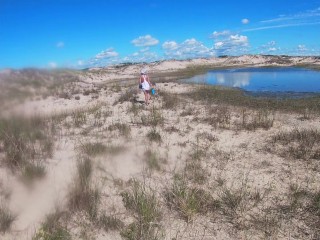 Rachel Lee HH22 Public fuck in the sand dunes! Real couple public sex
