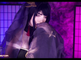 Raiden Shougun secret quest scene - MollyRedWolf