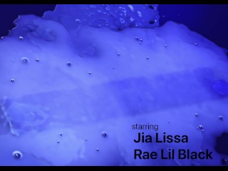 Real Life Hentai - Jia Lissa and Rae Lil Black fucked all the way through by alien monster