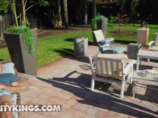 Reality Kings - Catalina Ossa Sprays Water On JMac But He's Not Having It &amp; Fucks Her By The Pool